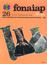 Portada de la revista FONAIAP DIVULGA N 26 1987