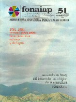 Portada de la revista FONAIAP DIVULGA N 51 1996